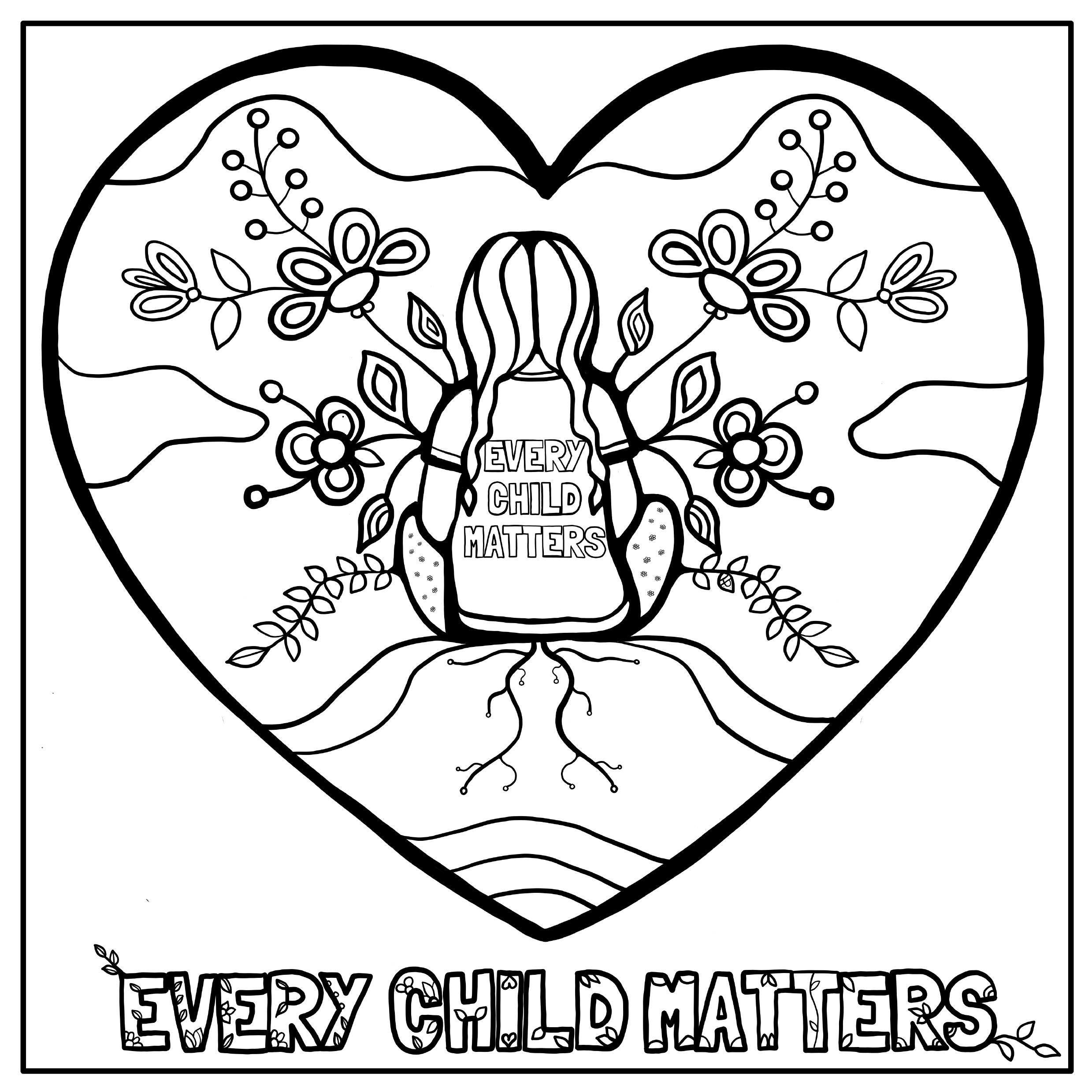Every Child Matters colouring page